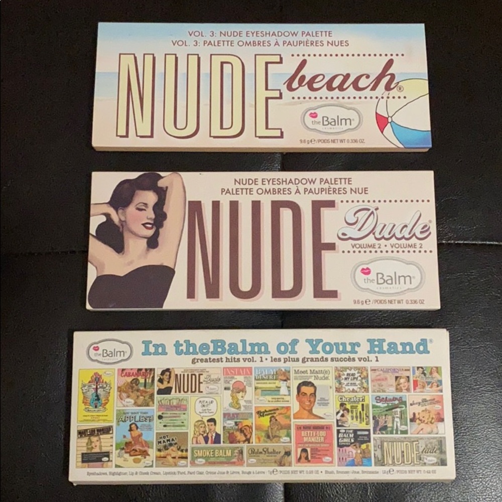 THE BALM 3 eyeshadow palettes BRAND NEW 3 for $30